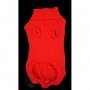 Jersey rojo de punto trenzado para perros 25cm