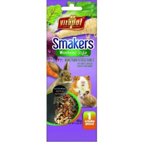 Smakers®Weekend Style - Barrita de Vegetales para Conejos y Roedores, 45g