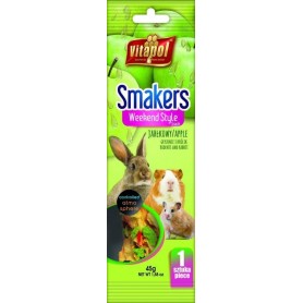 Smakers®Weekend Style - Barrita de Manzana para Conejos y Roedores, 45g