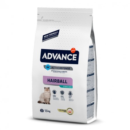 Advance Sterilized Adult Hairball con pavo 1,5 KG